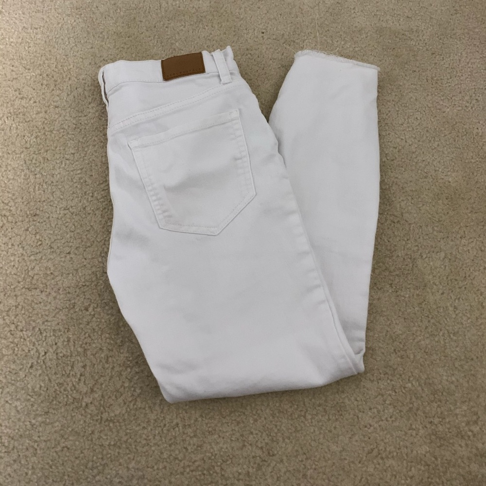Aeropostale White High Waisted Cropped Jeggings